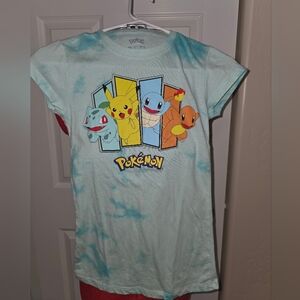 Pokemon Light Blue Character Tee NWOT